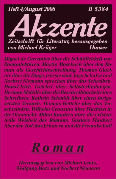 Cover von Akzente 4 / 2008