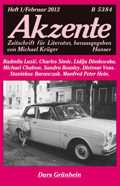 Cover von Akzente 1 / 2013