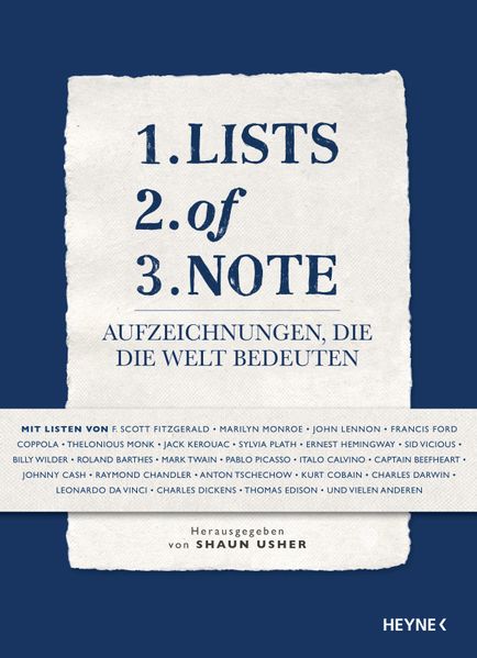 Cover von Lists of Note