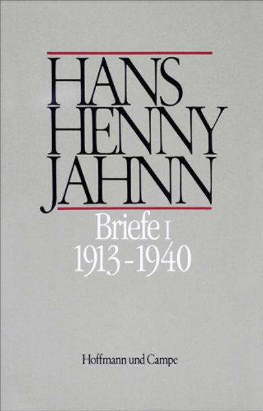 Cover von Werke in Einzelbänden. Hamburger Ausgabe / Briefe I
