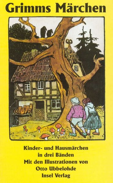 Cover von Kinder- und Hausmärchen, gesammelt durch die Brüder Grimm. In drei Bänden