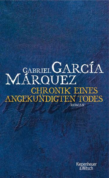 Cover von Chronik eines angekündigten Todes