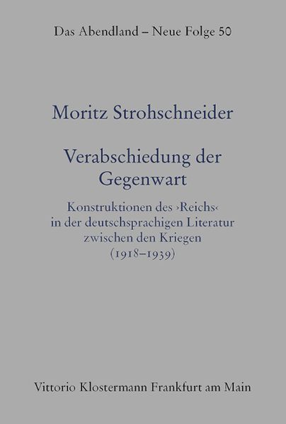 Cover von Verabschiedung der Gegenwart