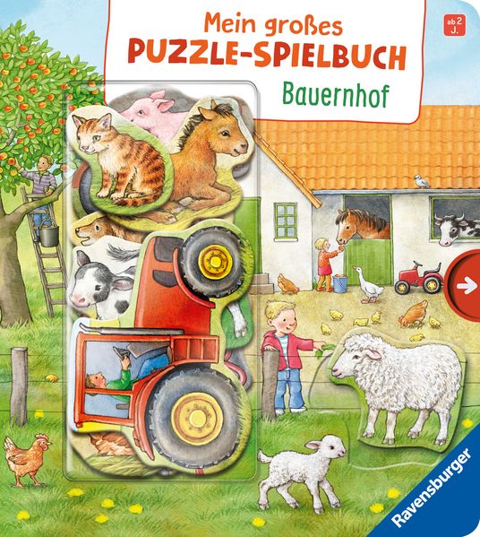 Cover von Mein großes Puzzle-Spielbuch Bauernhof