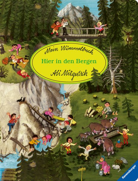 Cover von Mein Wimmelbuch: Hier in den Bergen