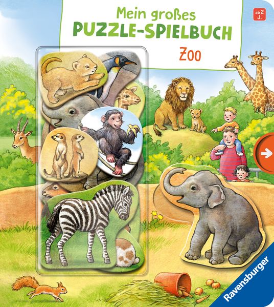 Cover von Mein großes Puzzle-Spielbuch Zoo