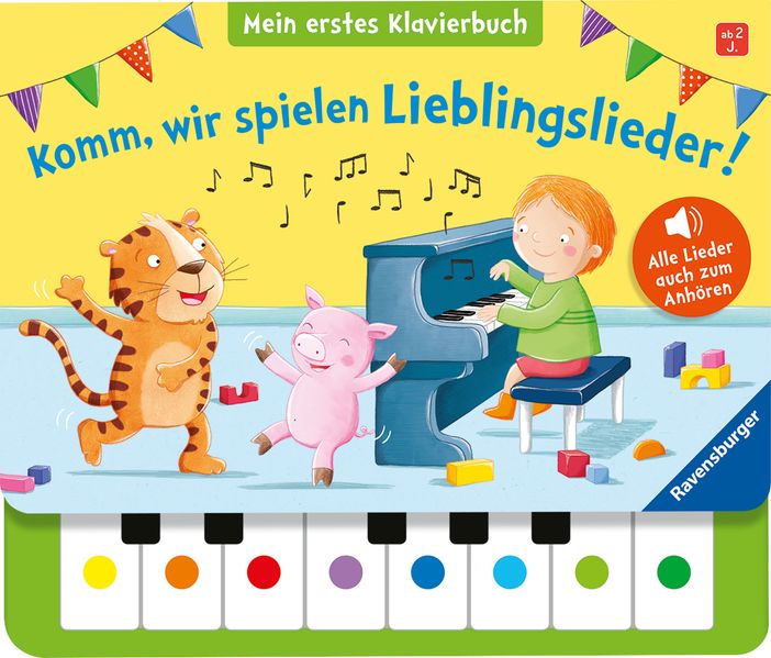 Cover von Komm, wir spielen Lieblingslieder! Mein erstes Klavierbuch