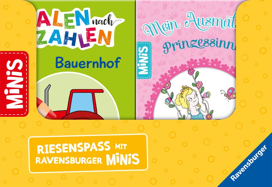 Cover von Verkaufs-Kassette „Ravensburger Minis 9 – Mein bunter Ausmalspaß“