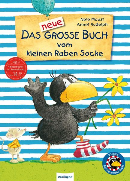 Cover von Der kleine Rabe Socke: Das neue große Buch vom kleinen Raben Socke – Jubiläums-Relaunch