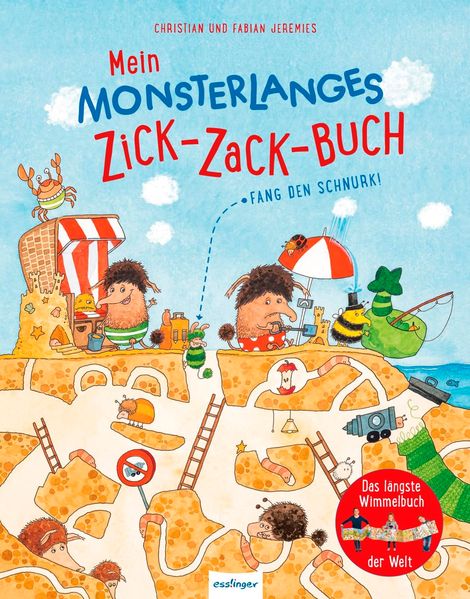 Cover von Mein monsterlanges Zick-Zack-Buch: Fang den Schnurk!