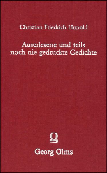 Cover von Auserlesene und teils noch nie gedruckte Gedichte unterschiedener berühmten und geschickten Männer