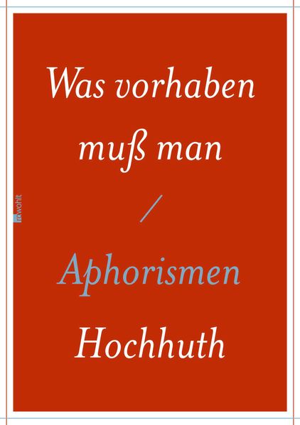 Cover von Was vorhaben muß man