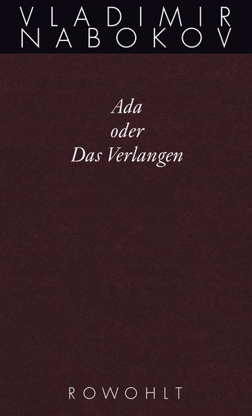 Cover von Ada oder Das Verlangen