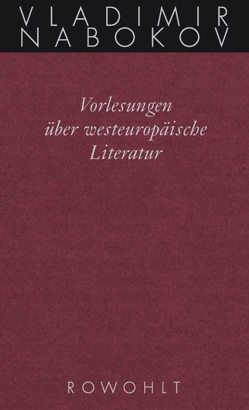 Cover von Vorlesungen über westeuropäische Literatur