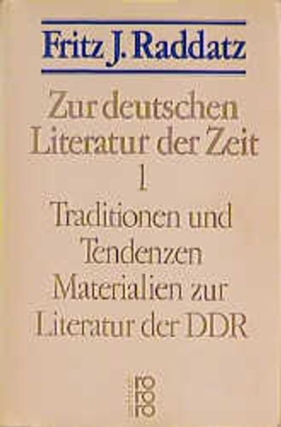 Cover von Zur deutschen Literatur der Zeit 1-3