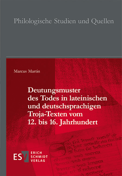 Cover von Deutungsmuster des Todes in lateinischen und deutschsprachigen Troja-Texten vom 12. bis 16. Jahrhundert