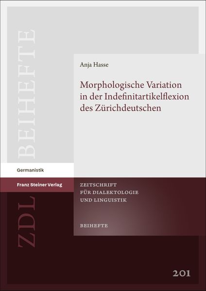 Cover von Morphologische Variation in der Indefinitartikelflexion des Zürichdeutschen