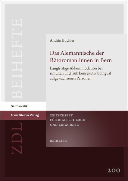 Cover von Das Alemannische der Rätoroman:innen in Bern