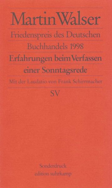 Cover von Erfahrungen beim Verfassen einer Sonntagsrede
