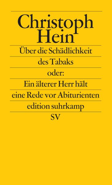 Cover von Über die Schädlichkeit des Tabaks