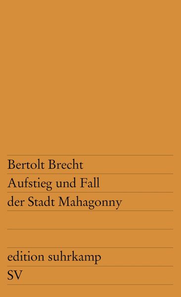 Cover von Aufstieg und Fall der Stadt Mahagonny