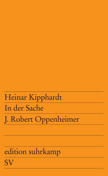 Cover von In der Sache J. Robert Oppenheimer
