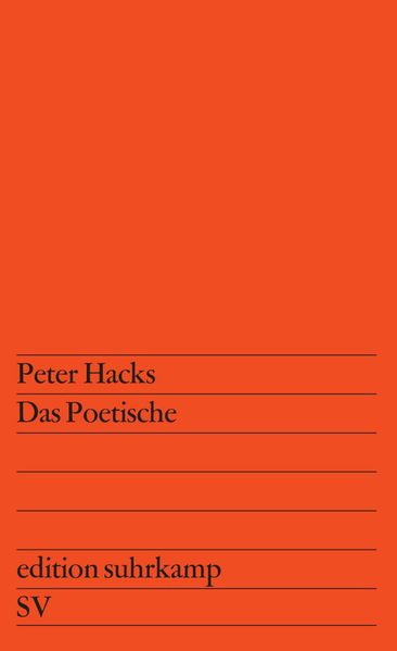 Cover von Das Poetische