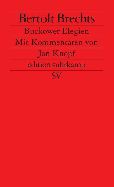 Cover von Buckower Elegien