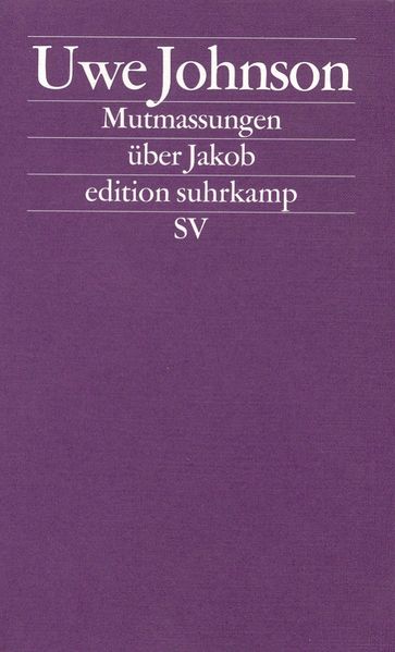 Cover von Mutmassungen über Jakob