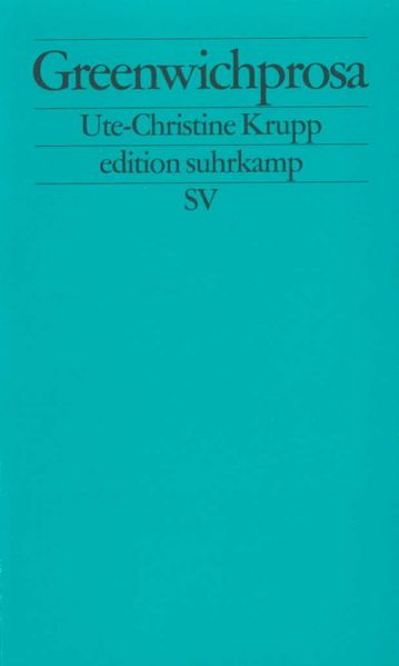 Cover von Greenwichprosa