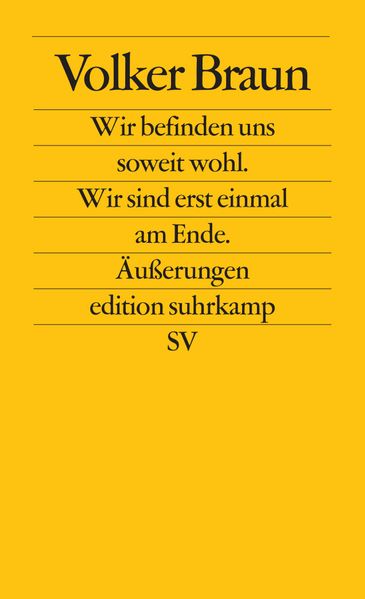 Cover von Wir befinden uns soweit wohl. Wir sind erst einmal am Ende