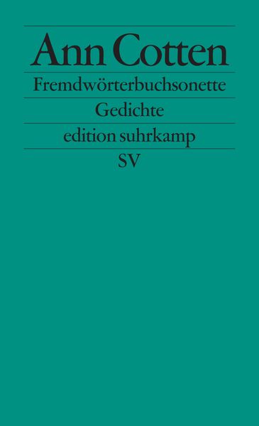 Cover von Fremdwörterbuchsonette