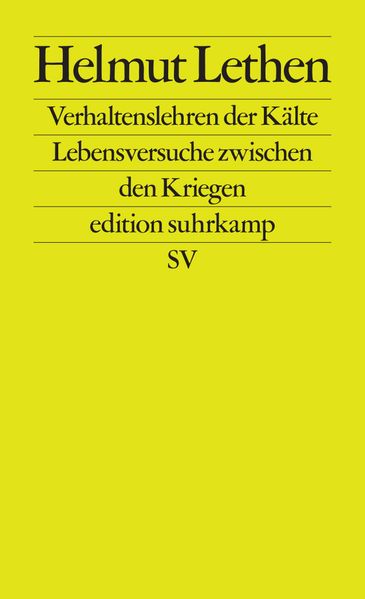 Cover von Verhaltenslehren der Kälte