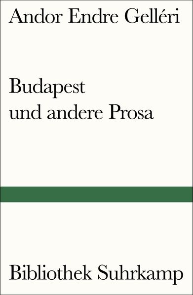 Cover von Budapest und andere Prosa
