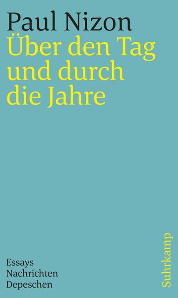 Cover von Über den Tag und durch die Jahre