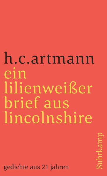Cover von ein lilienweißer brief aus lincolnshire. gedichte aus 21 jahren