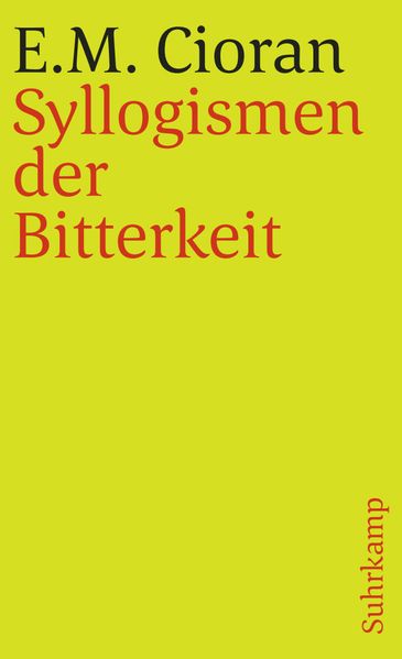 Cover von Syllogismen der Bitterkeit