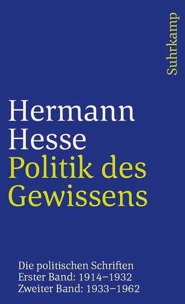 Cover von Politik des Gewissens. Zwei Bände