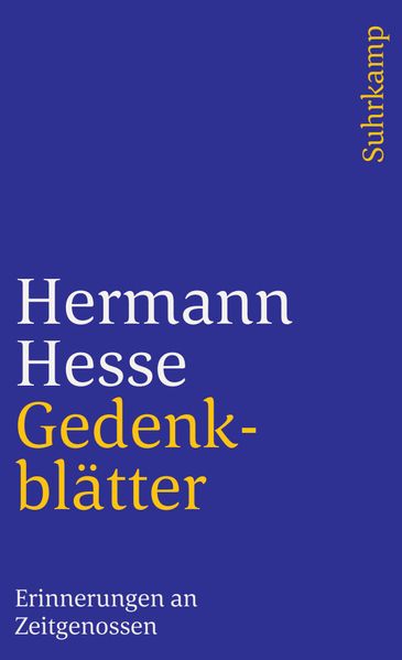 Cover von Gedenkblätter