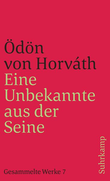 Cover von Eine Unbekannte aus der Seine und andere Stücke. Gesammelte Werke in 14 Bänden. Band 7
