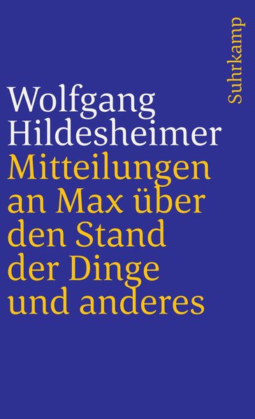 Cover von Mitteilungen an Max über den Stand der Dinge und anderes