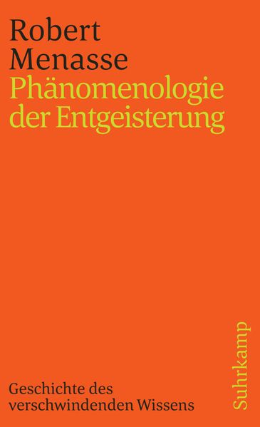 Cover von Phänomenologie der Entgeisterung