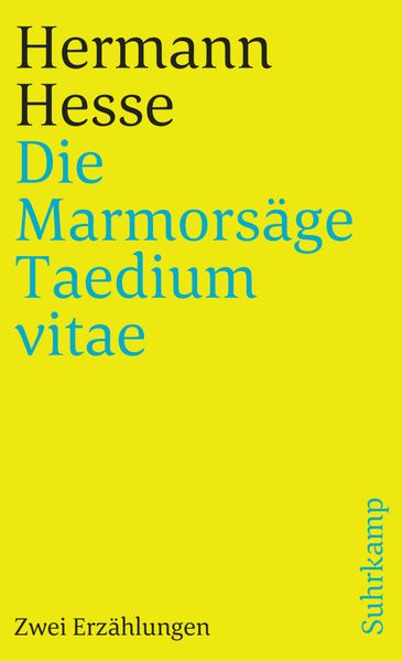 Cover von Die Marmorsäge. Taedium vitae