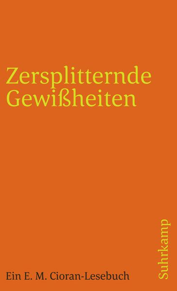 Cover von Zersplitternde Gewißheiten