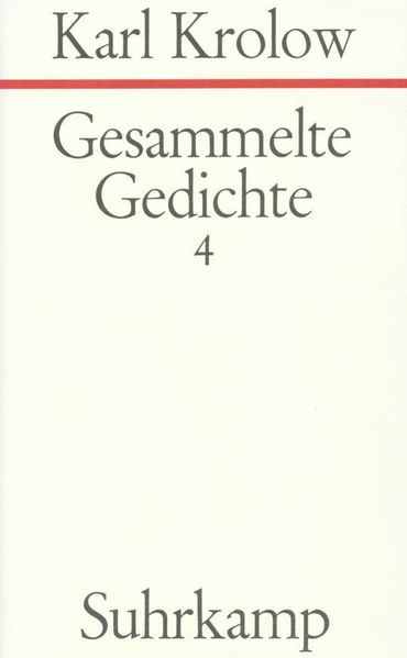 Cover von Gesammelte Gedichte. 4 Bände