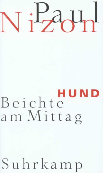 Cover von Hund. Beichte am Mittag