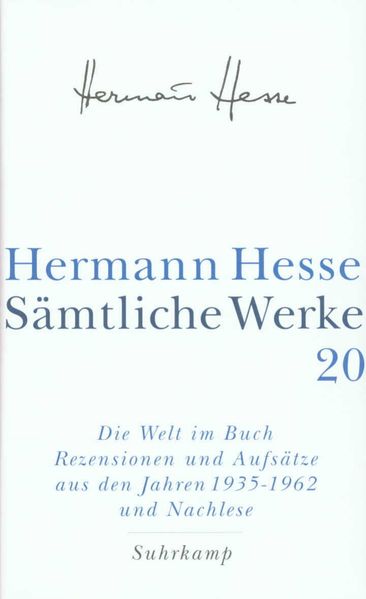 Cover von Sämtliche Werke in 20 Bänden und einem Registerband