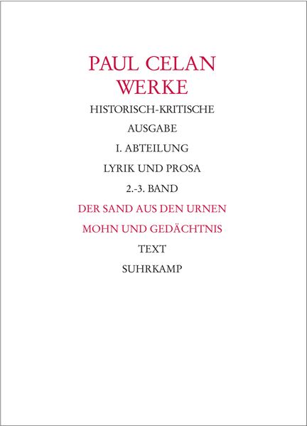 Cover von Werke. Historisch-kritische Ausgabe. I. Abteilung: Lyrik und Prosa