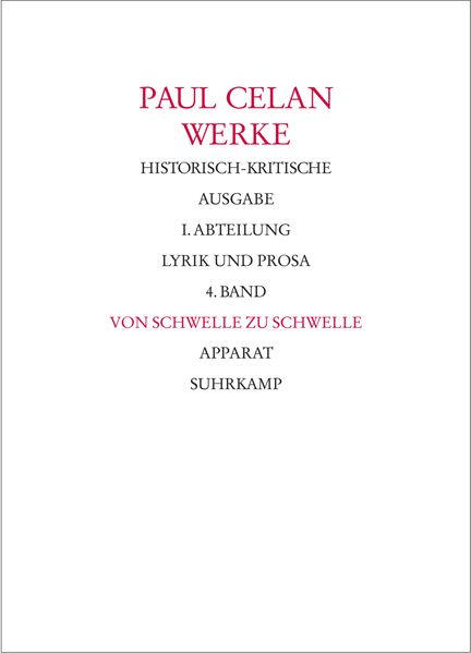 Cover von Werke. Historisch-kritische Ausgabe. I. Abteilung: Lyrik und Prosa