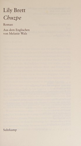 Cover von Chuzpe
